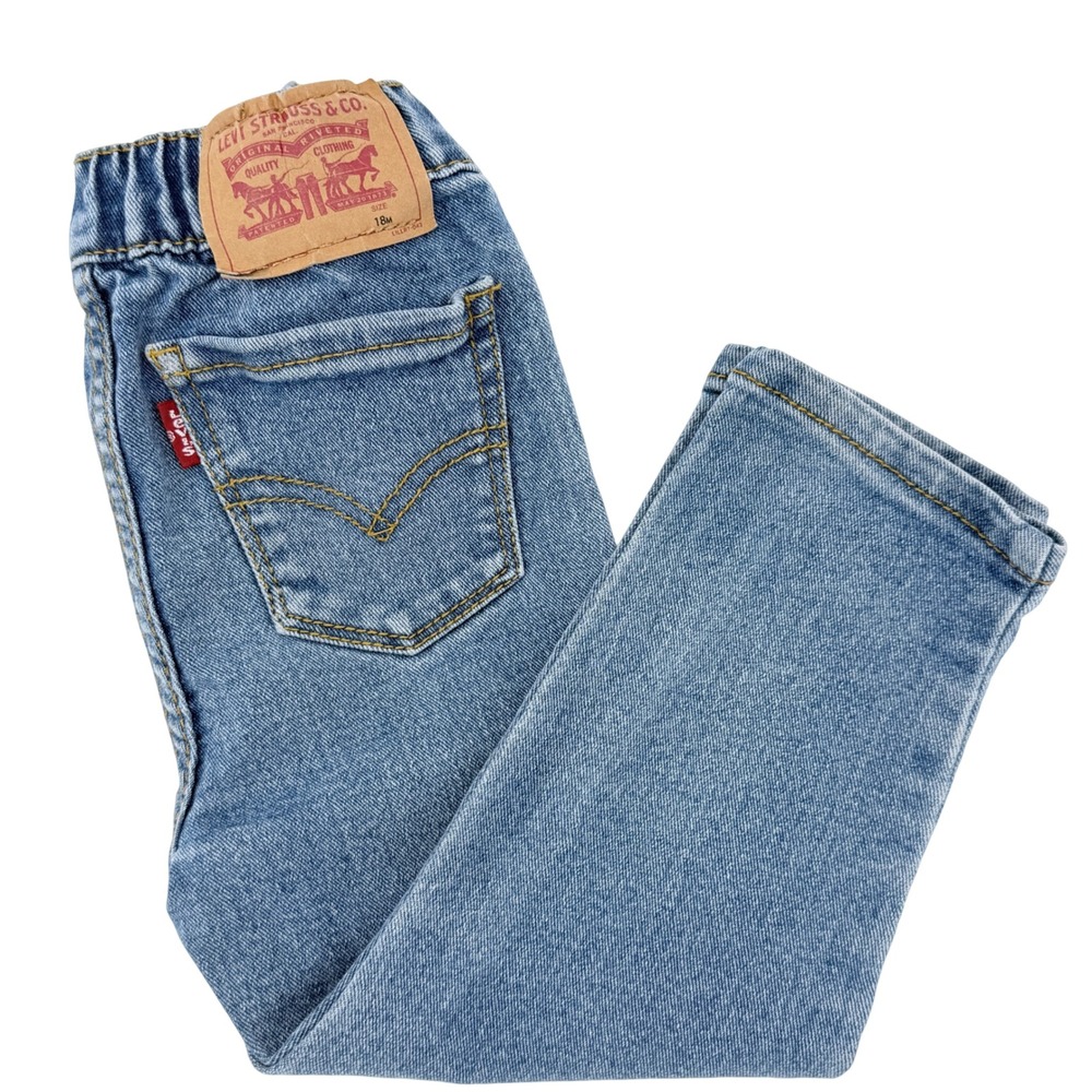 Levi's Jeans Toddler 18M Blue Elastic Waist Stretch Medium Wash